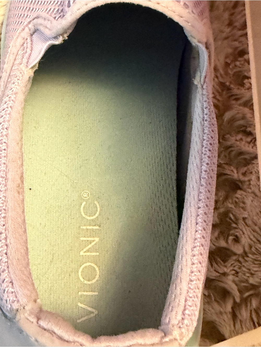 Vionic Vortex Zeta Women's Lavender and Mint Slip-On Sneakers - Picture 5 of 5